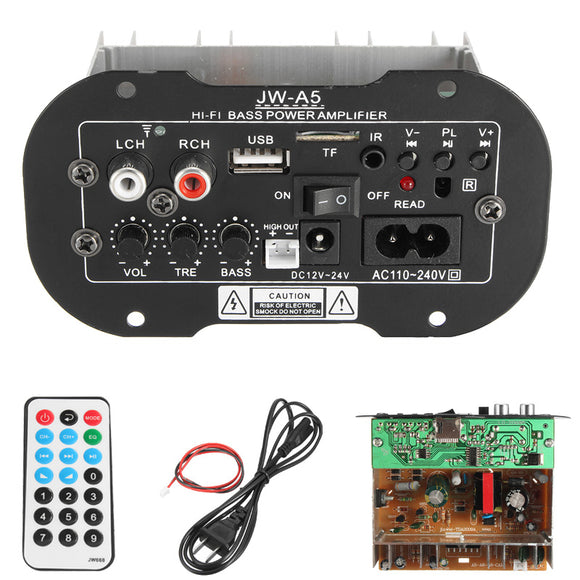 Universal Car Subwoofer 30W Hi-Fi Bass Power Amplifier Board With TF USB Bluetooth Function