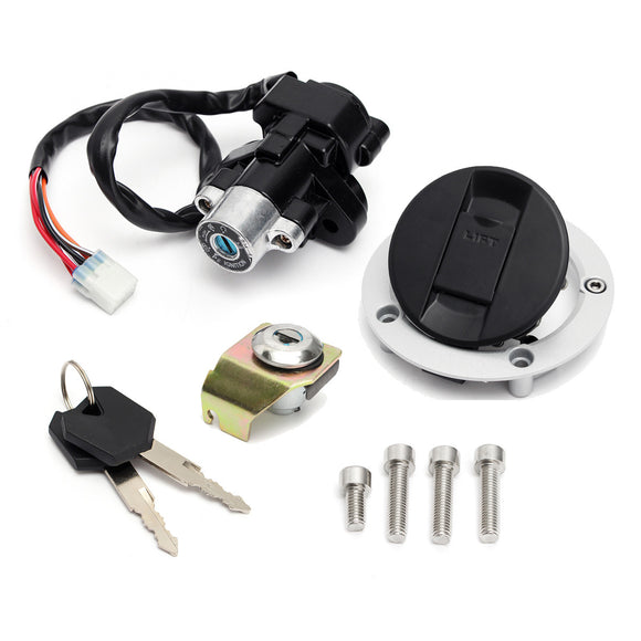 Ignition Switch Lock & Fuel Gas Cap Key Seat For Suzuki GSXR600 750 1000 03-15
