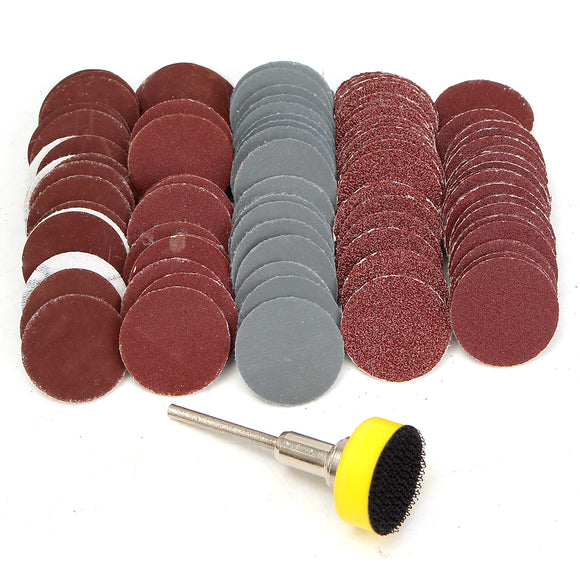 1 Inch Loop Sanding Pad with 100pcs 25mm Sandpaper 100 180 240 1500 3000 Grit Sanding Abrasive Disc