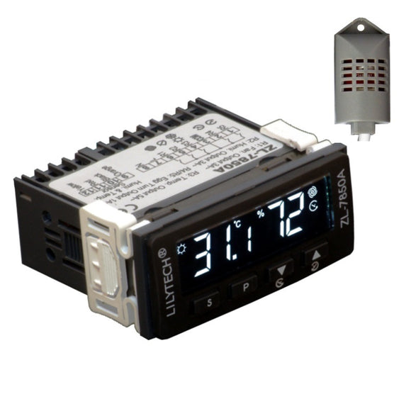 ZL-7850A 100-240Vac Thermometer Hygrometer Dual-display Multifunctional Automatic Incubator Temperature Humidi