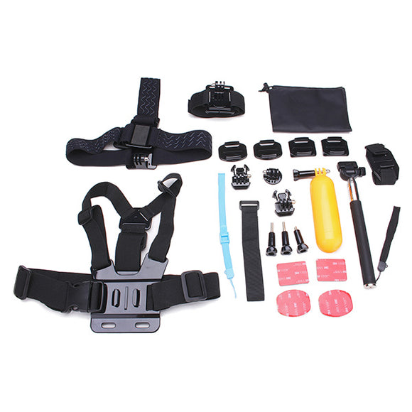 23 In 1 Kit Accessories For Gopro Hero 3 4 3 Plus SJ4000 Sportscamera