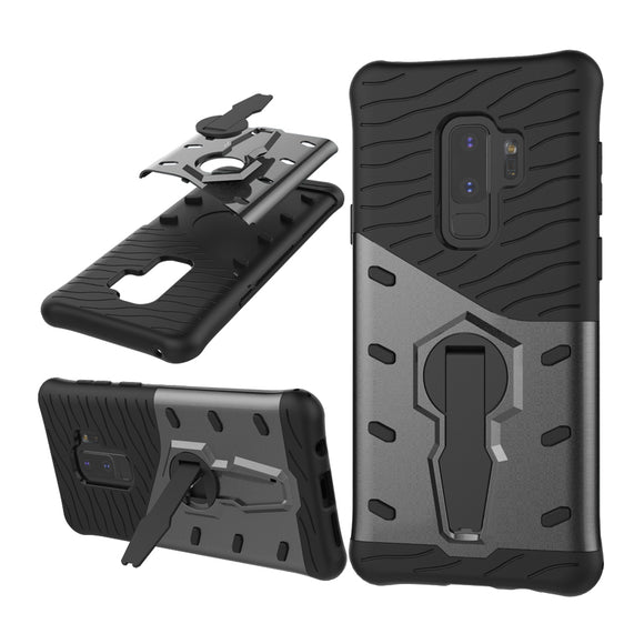 Bakeey Armor Rotating Kickstand PC TPU Protective Case for Samsung Galaxy S9 Plus