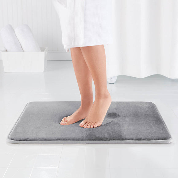 50x80cm Slow Rebound Coral Velvet Bathroom Rug Carpet Bath Mat Non Slip Absorbent Super Mat