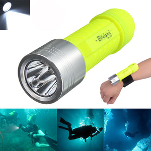 Elfeland XM-L T6 2000LM Waterproof Diving LED Flashlight 18650/AAA