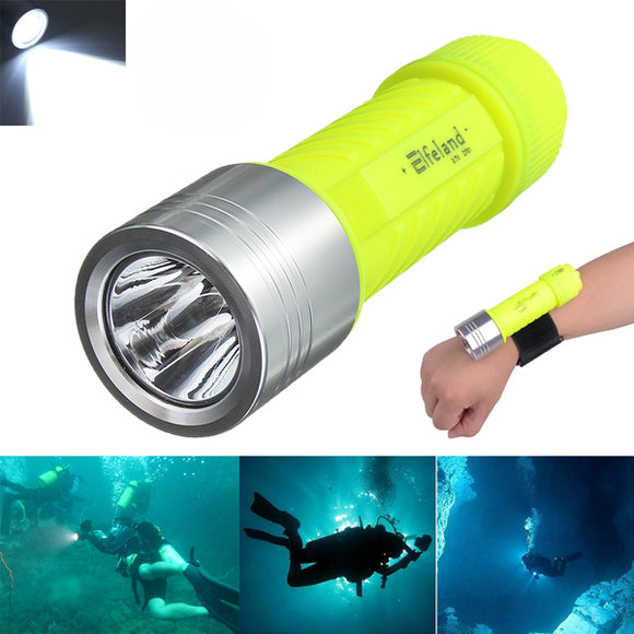 Elfeland XM-L T6 2000LM Waterproof Diving LED Flashlight 18650/AAA