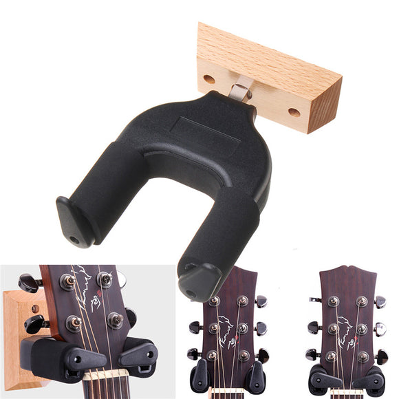 Electric Guitar Holder Wall Guitar Wood Stand Automatic Mount Hooks with Screws Guitar Accessories