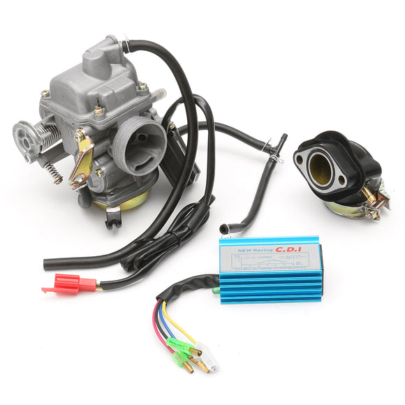 24mm 150cc GY6   Intake Manifold Performance Racing CDI Moped Scooter