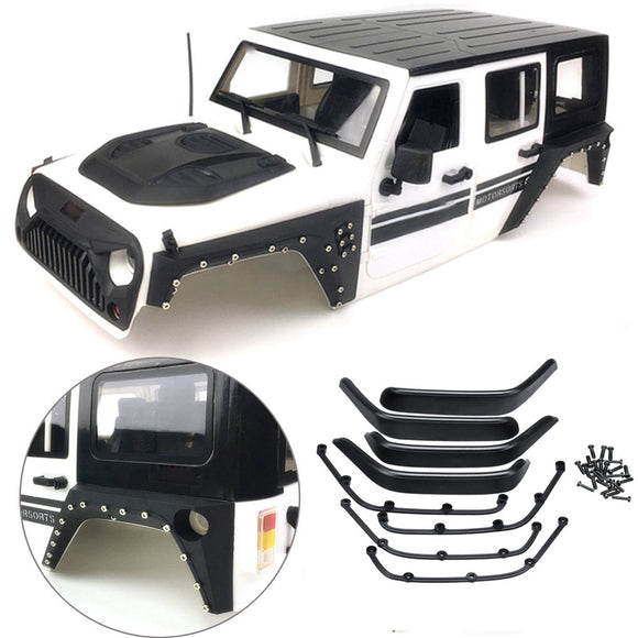 8PCS Xtra Speed ARMOR Flare Set for Jeep Body 4WD RC Crawler Car Parts