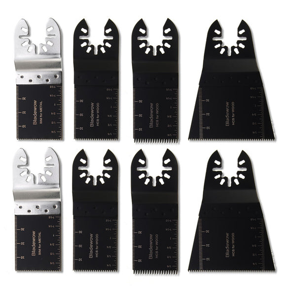 8pcs Multitool Blades Set Oscillating Multitool Saw Blade For Dewalt Stanley Worx F30 Erbauer