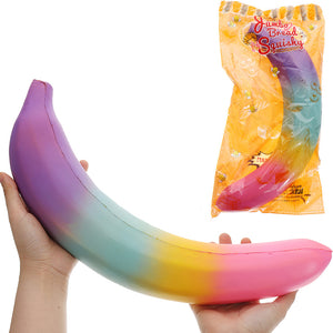 Giant Banana Squishy 43*8CM Huge Fruit Slow Rising With Packaging Jumbo Soft Toy