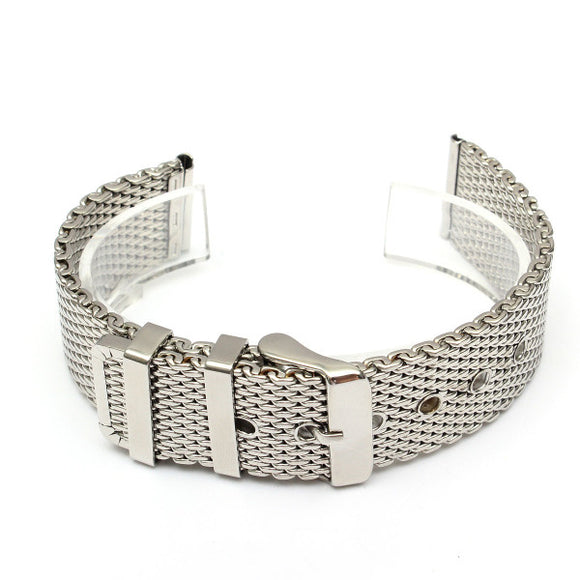 18mm 20mm 22mm Stainless Steel Mesh Buckle Watch Band