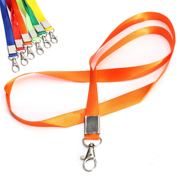 Nylon Long Lanyard Keychain Neck Strap Card Key Ring Chain