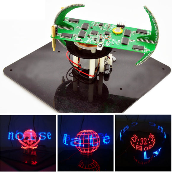 Geekcreit DIY Biaxial Spherical Rotating LED Kit Creative POV Soldering Training Kit