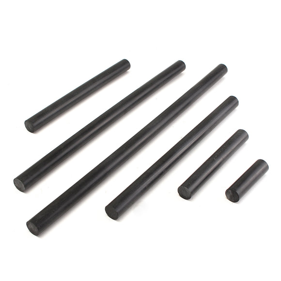 25mm Diameter Nylon Rod Black Engineering Round Bar Shaft 100mm 200mm 300mm 400mm 500mm 600mm Length