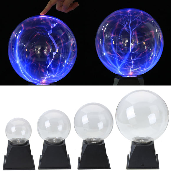 4/5/6/8 Inches Plasma Ball Sphere Light Crystal Light Magic Desk Lamp Novelty Light Home Decor