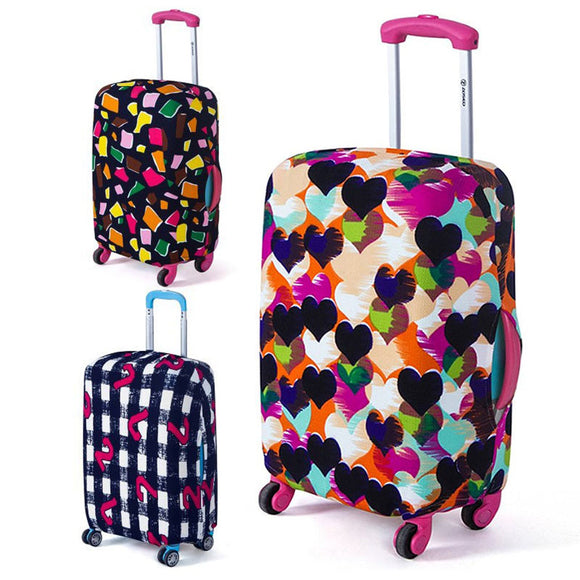 Honana HN-0802 Washable Luggage Cover Colorful Elastic Suitcase Cover Durable Suitcase Protector