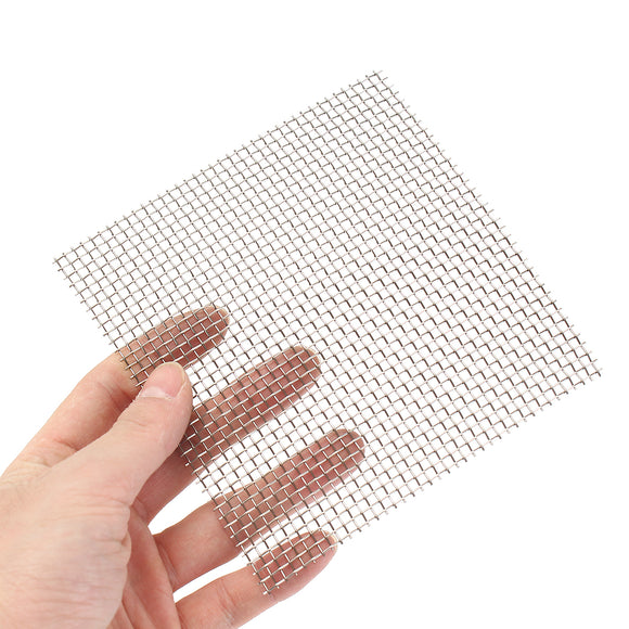 12.7x12.7cm Woven Wire 304 Stainless Steel Filtration Grill Sheet Filter 8 Mesh