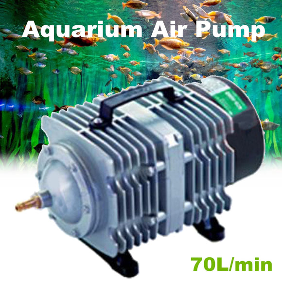 70L/min 35W/45W Electromagnetic Aquarium Air Pump Fish Pond Compressor 220V