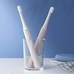 [Newest Version] Original Xiaomi Mijia T100 White Mi Smart Electric Toothbrush 46g 2 Speed Xiaomi Sonic Toothbrush Whitening Oral Care Zone Reminder