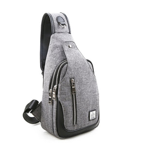 Men Casual Chest Bag Fashion Sling Backpack Crossbody Shoulder Bag