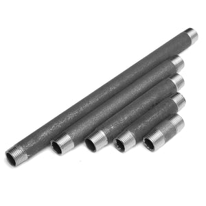 1/2 DN15 Malleable Iron Threaded Pipe For DIY Flange Fittings Furniture Bracket 5/10/15/20/25/30cm"