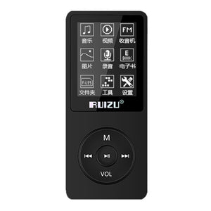 Ruizu X02 4GB 1.8 Inch Screen HIFI FM Alarm Clock MP3 Music Player