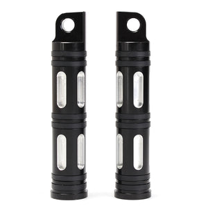 CNC Edge Cut Rear Front Foot Pegs For Harley Touring Sportster Dyna Softail