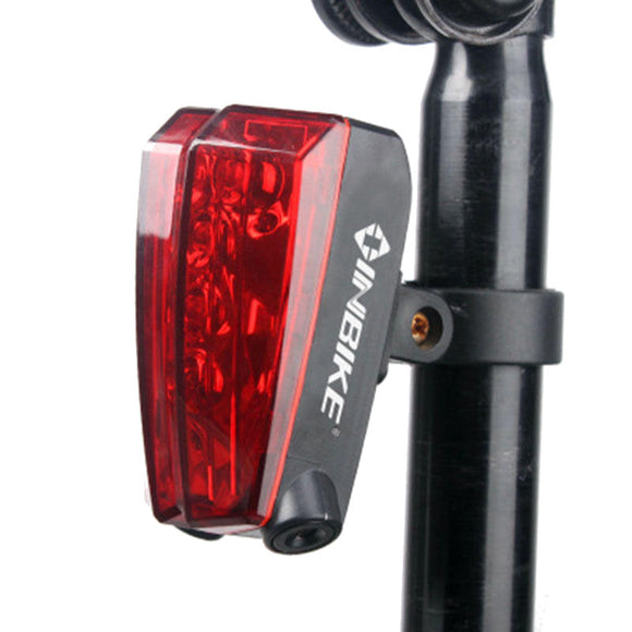 INBIKE Mountain Bike Laser Tail Light Waterproof Bicycle Light 180 Adjustable LED Warning Light