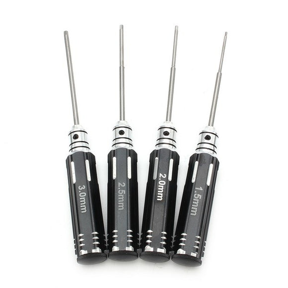 4Pcs 1.5mm/2mm/2.5mm/3.0mm Hex Screwdriver Repair Tool Set