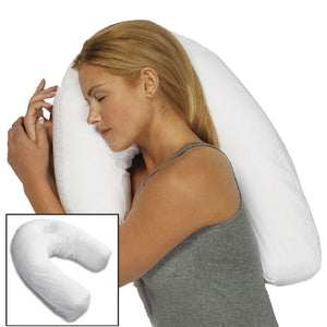 Unisex Sleeper Pillow Neck Spine Shoulder Support Cushion Back Pain Relief Home Travel Use