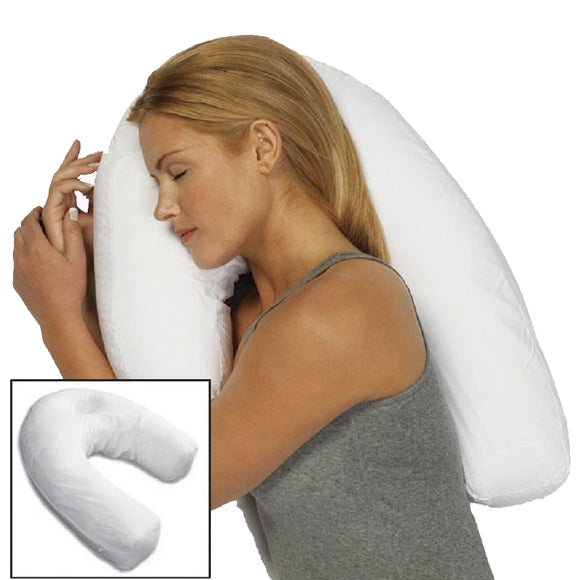 Unisex Sleeper Pillow Neck Spine Shoulder Support Cushion Back Pain Relief Home Travel Use