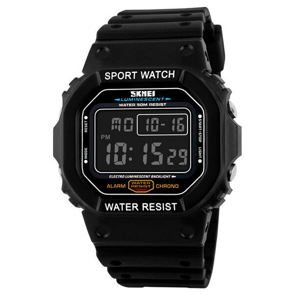 SKMEI 1134 LED Digital Waterproof Alarm Men Sport Wrist Watch