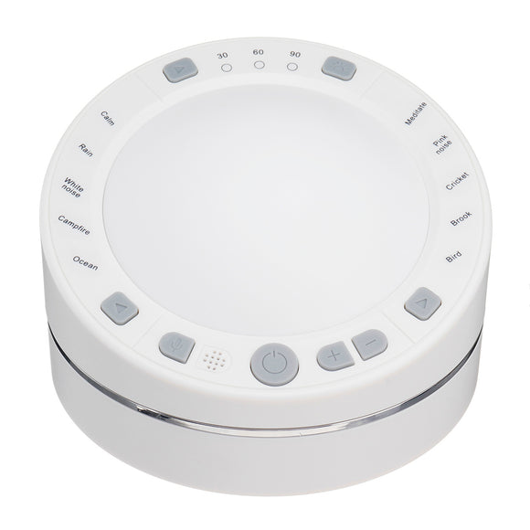 10 Soothing White Noise Sound Machine Sleep Therapy Sound Relax Lamp Timing Baby Noise Filter
