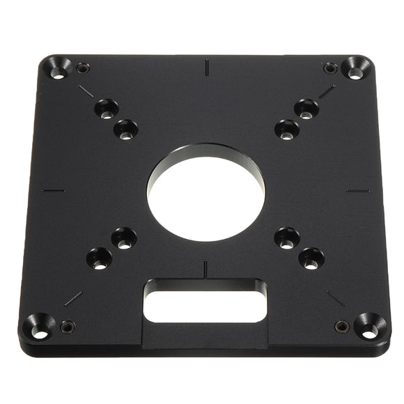Drillpro Simple Type Aluminum Alloy Router Table Insert Plate for Woodworking Makita Router Trimmer