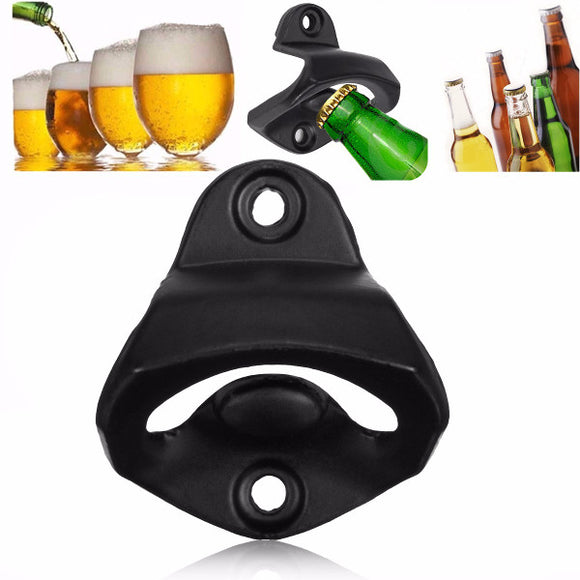 Wall Mount Wine Beer Soda Glass Bottle Cap Opener for Bars Club Gifts