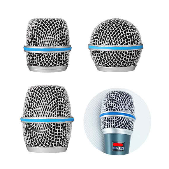 Microphone Grille Metal Windscreen Fits Beta 58A/57A/87A Microphone