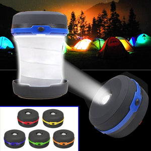 Portable Camping Lantern USB LED Hiking Night Light Lamp Collapsable Flashlight