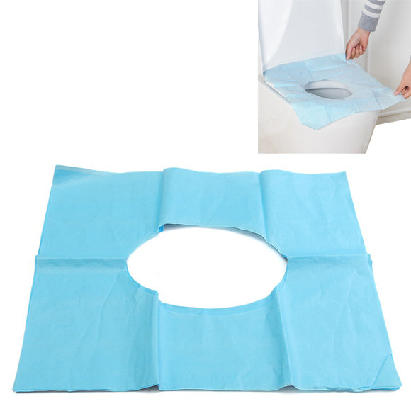 10Pcs Disposable Toilet Seat Waterproof Cover Paper Portable Anti Bacterial Pad Home Travel Use