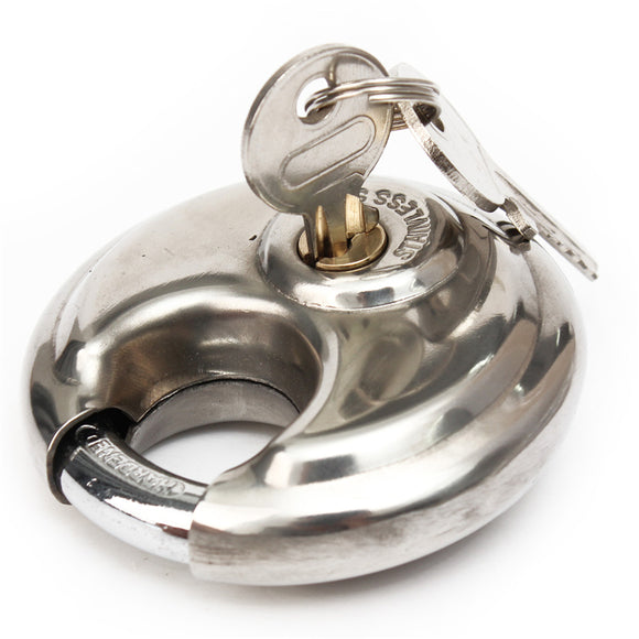 70mm Disc Padlock Shackle Stainless Steel Heave Duty Round Master Lock Discus Padlock
