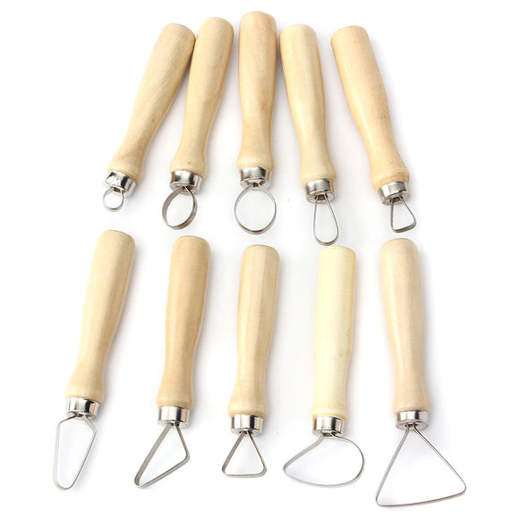 10Pcs Wax Clay Soap Carvers Clay Sculpture Pottery Tools Set Modelling Carving Tool