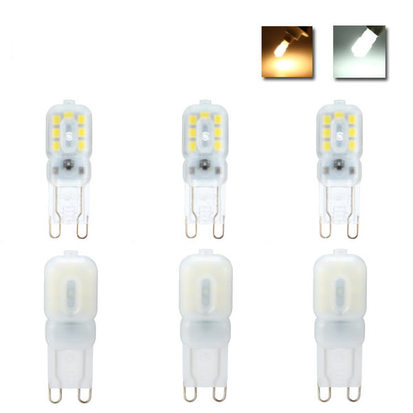 ZX Dimmable G9 3W Transparent Milky 14 SMD 2835 LED Pure White Warm White Corn Light 110V 220V