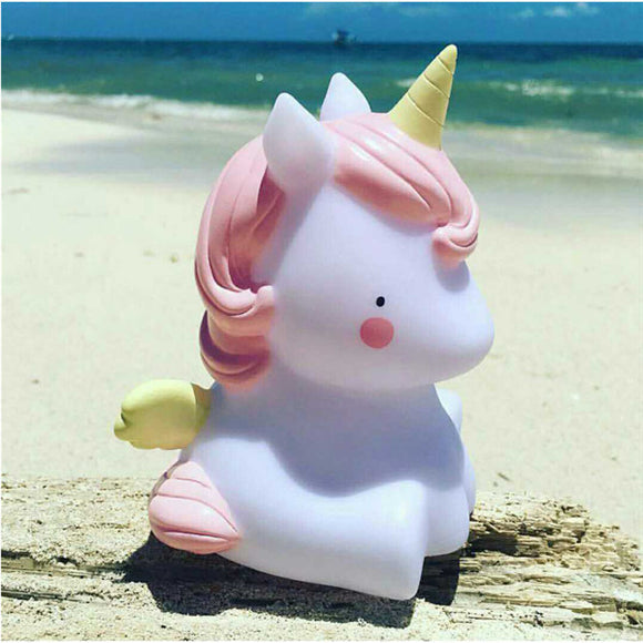 Lovely Cartoon Unicorn LED Table Night Light for Bedroom Home Decor Children Cute Bedside Lamp