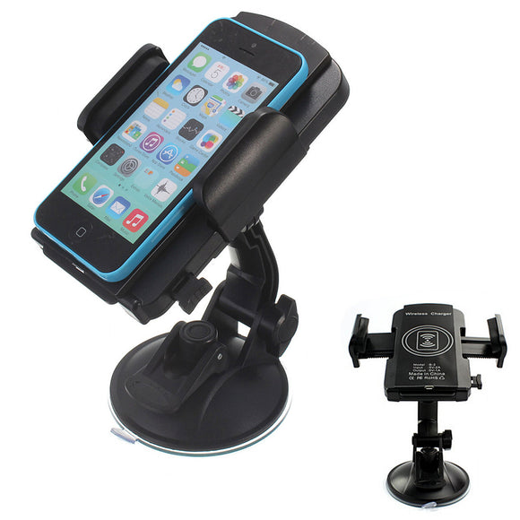 Qi Wireless Car Charger Transmitter Cradle Holder For iPhone Samsung Galaxy S6/S6 Edge
