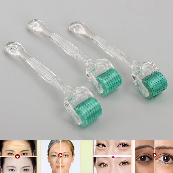 0.5/1/1.5mm Titanium 192 Microneedle Micro Needles Derma Roller Wrinkle Scar Skin Acne Therapy Device