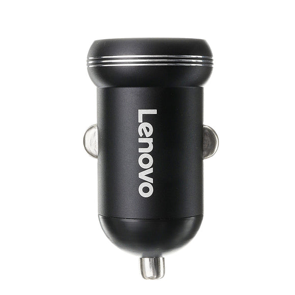 Lenovo HC11 BLK Car Charger DC5V 3.4A Dual USB Charger