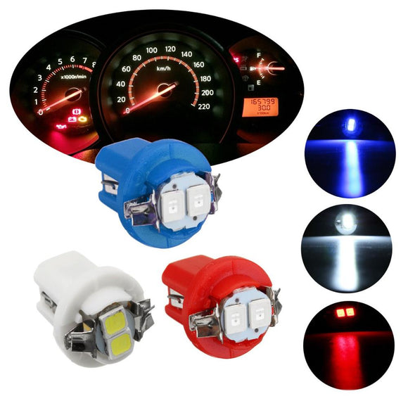 1PCS T5 B8.5D 5050 LED Car Dashboard Lights Dash Panel Gauge Wedge Side Bulb 12V