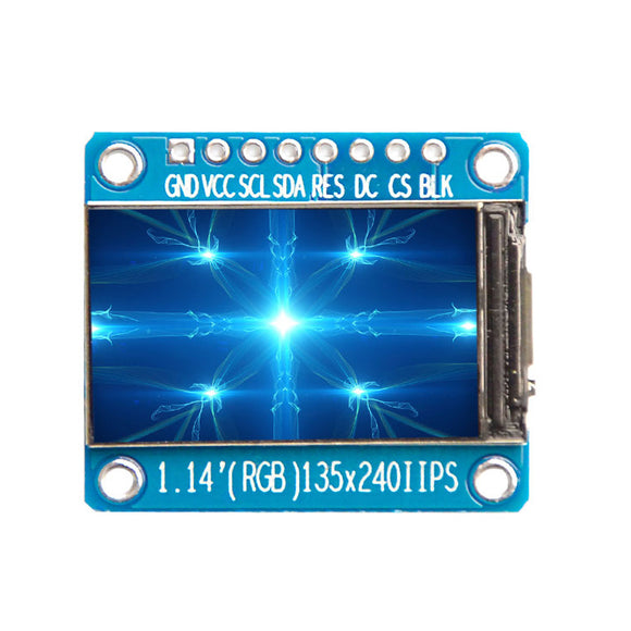 1.14 Inch TFT Display IPS LCD Screen ST7789 HD LCD Display Module