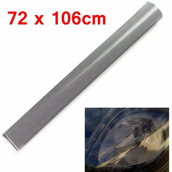 Tinting Perforated Mesh Film Sticker 72cmx 106cm for Tint Headlight Rear Lamp