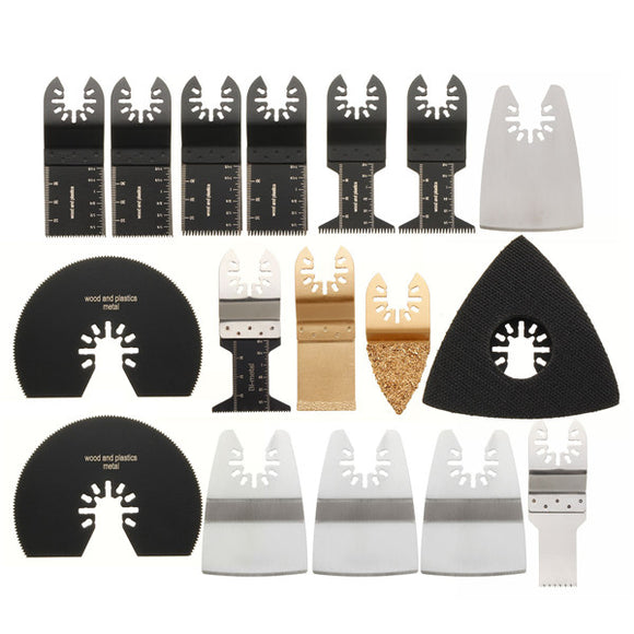 19pcs Oscillating Multitool Saw Blades for Bosch Fein Dewalt Skil Multimaster