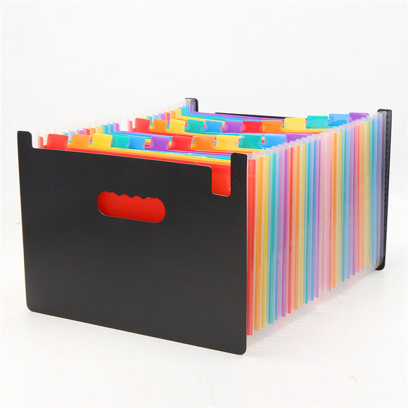 24 Pockets Large Capacity A4 Letter Size File Organizer File Folder Expanding Files Office School